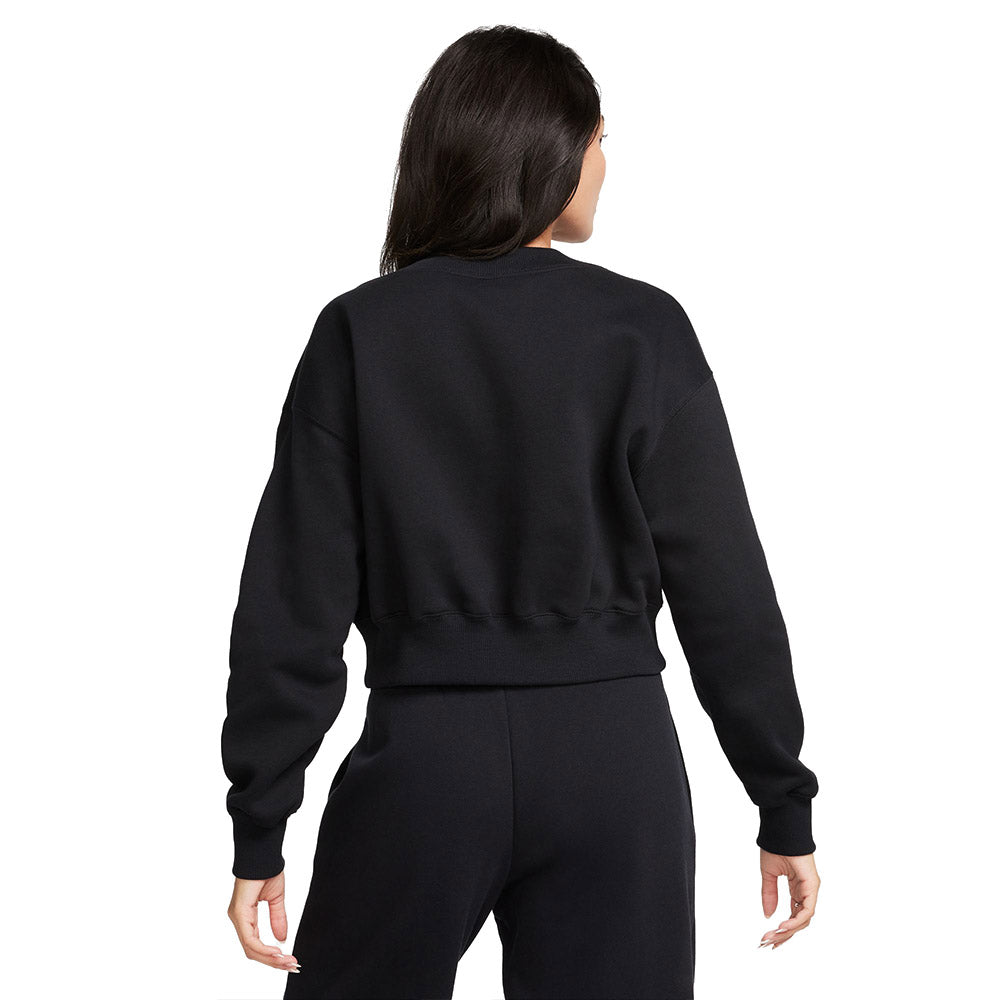 Felpa Cropped con scollo a V Nike Sportswear Phoenix felpata