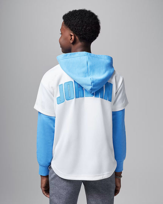 FELPA JORDAN STILE COLLEGE 95D542 JDB HOODED JUMPMAN