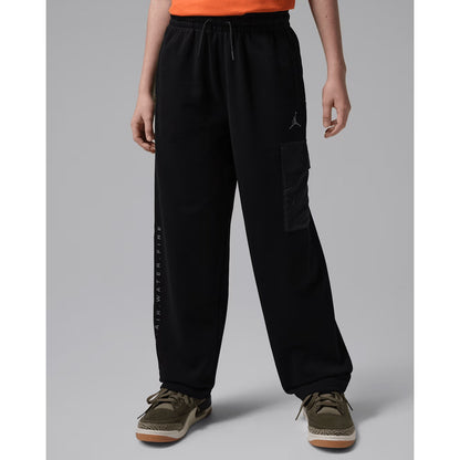 JORDAN Pantalone sportivo French Terry nero per bambino e bambina