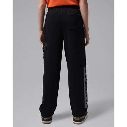 JORDAN Pantalone sportivo French Terry nero per bambino e bambina