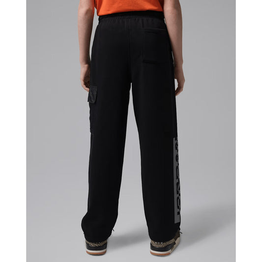 JORDAN Pantalone sportivo French Terry nero per bambino e bambina