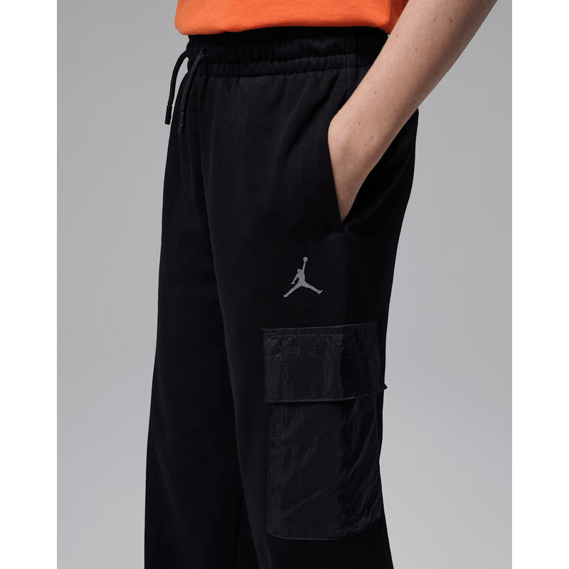 JORDAN Pantalone sportivo French Terry nero per bambino e bambina