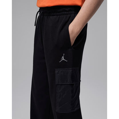 JORDAN Pantalone sportivo French Terry nero per bambino e bambina