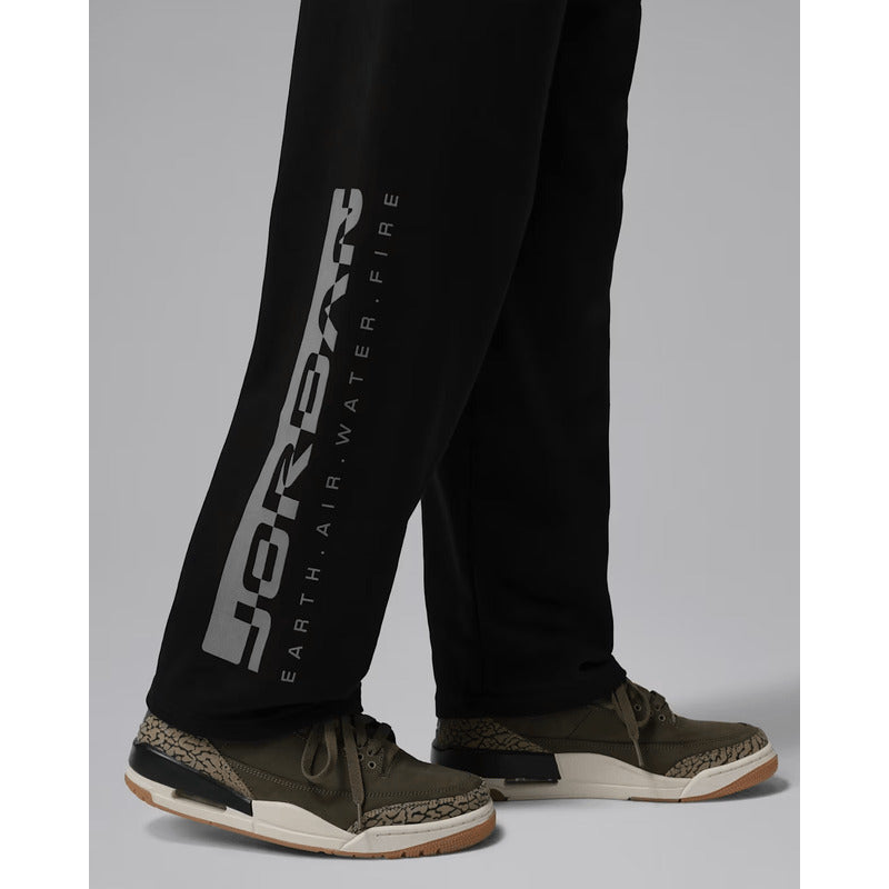 JORDAN Pantalone sportivo French Terry nero per bambino e bambina