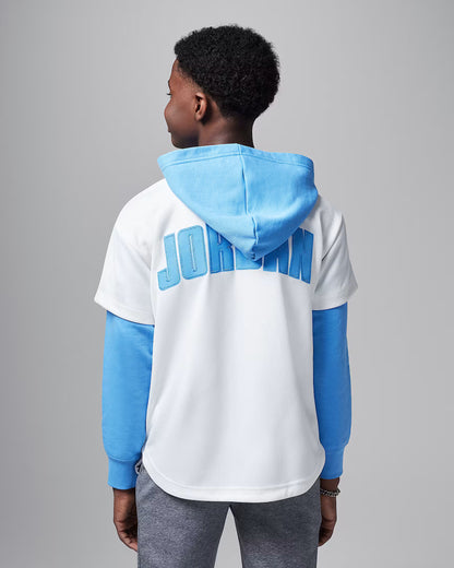 FELPA JORDAN STILE COLLEGE 95D542 JDB HOODED JUMPMAN