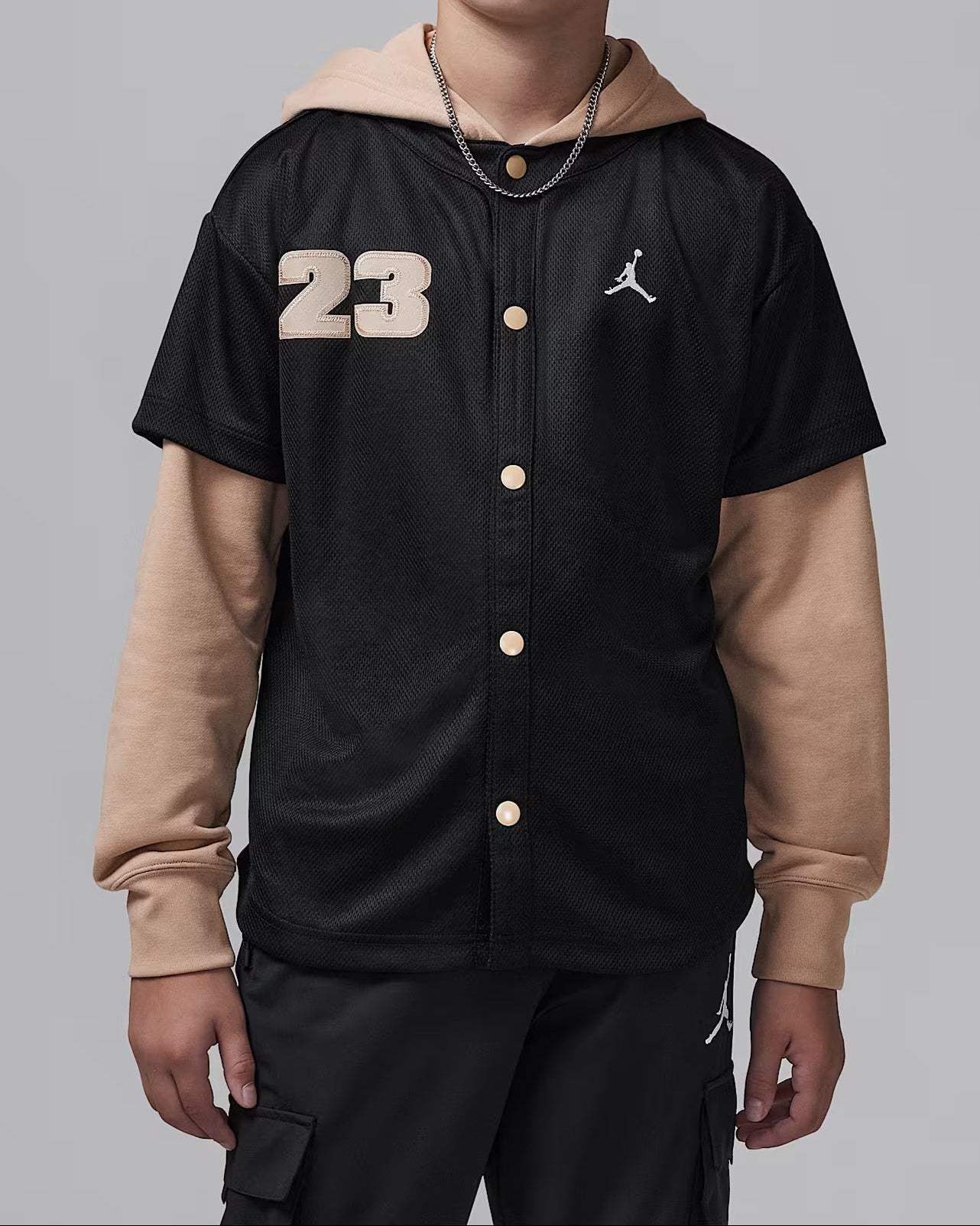 FELPA JORDAN STILE COLLEGE 95D542 JDB HOODED JUMPMAN