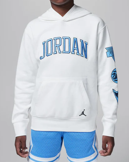 FELPA CON CAPPUCCIO JORDAN BIANCO 95D543-782