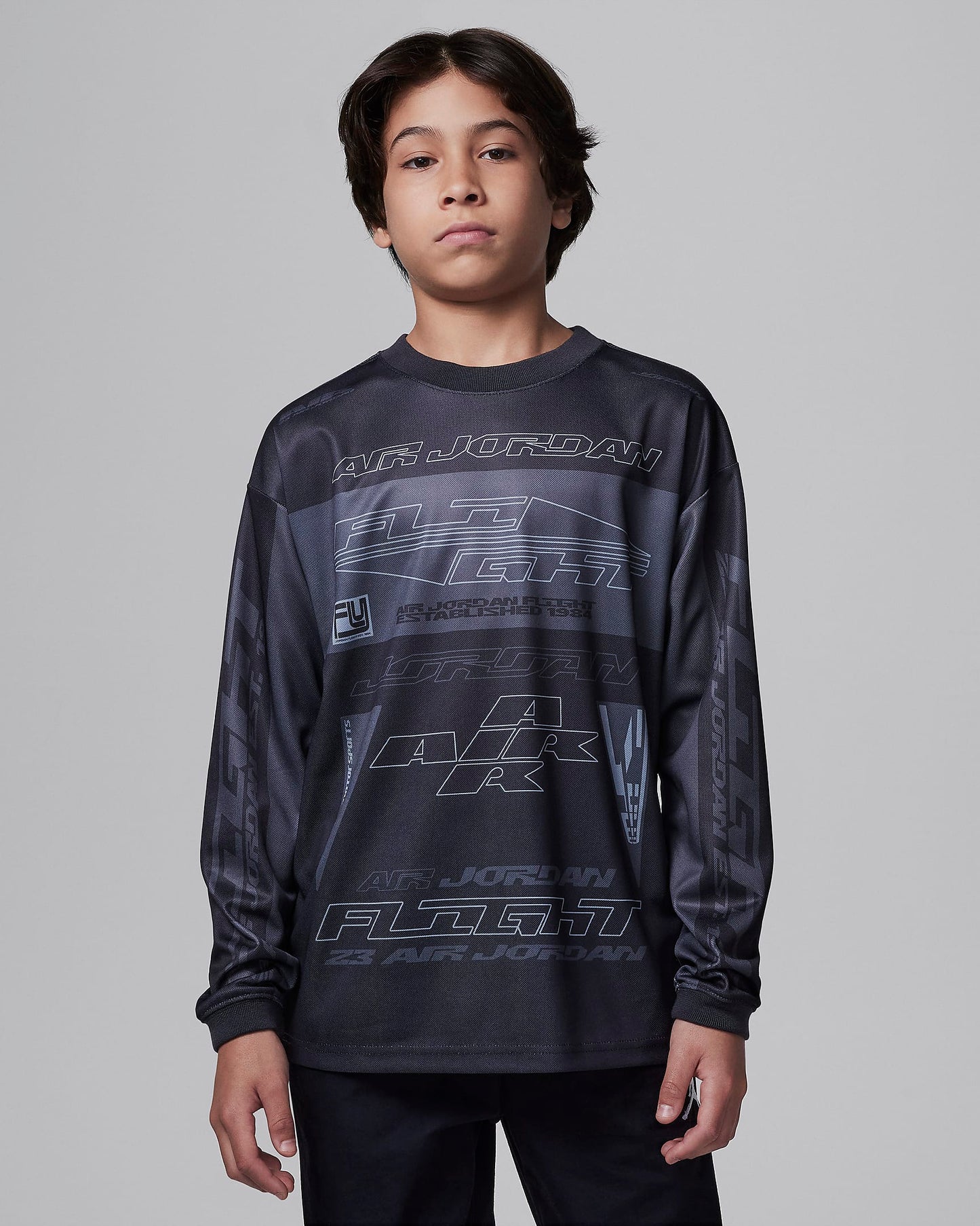 MAGLIA JORDAN JR MVP 95D278 Dri-FIT Motorsports Long Sleeve Jersey