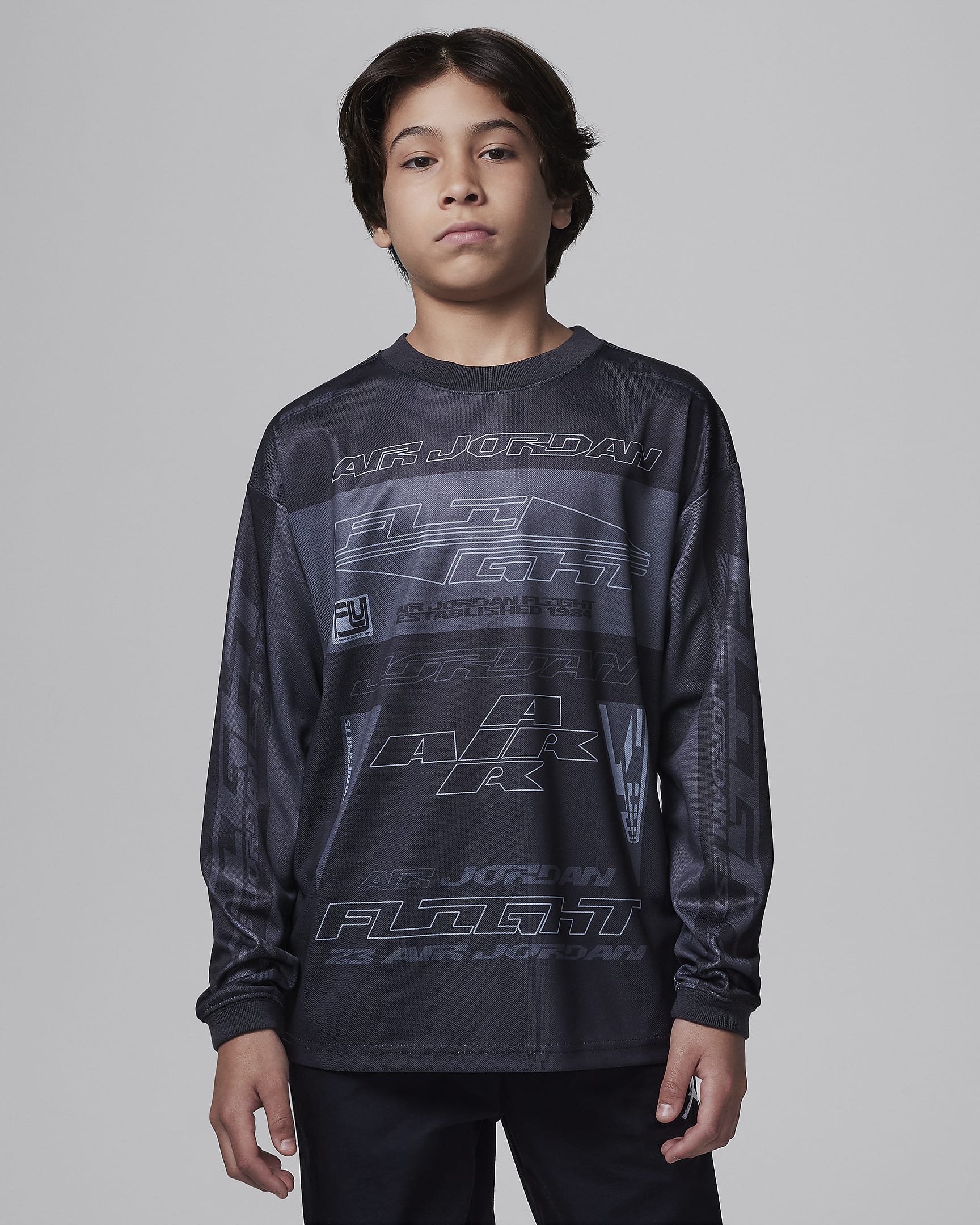 MAGLIA JORDAN JR MVP 95D278 Dri-FIT Motorsports Long Sleeve Jersey