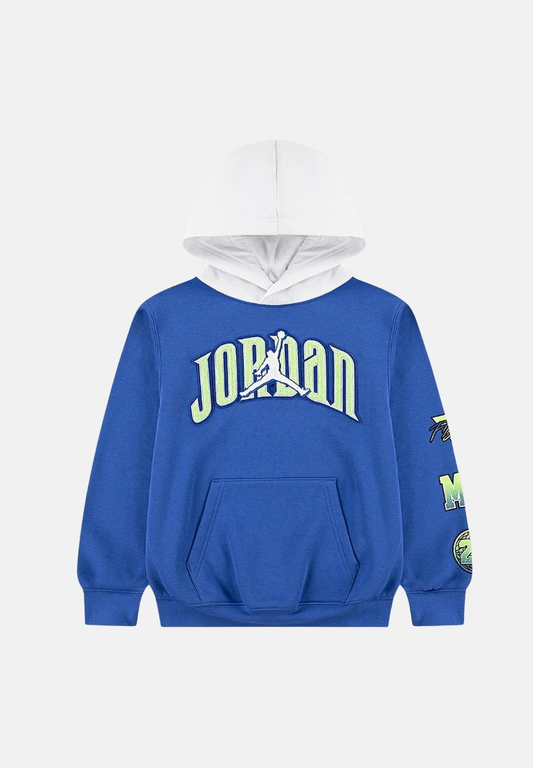 FELPA JORDAN GAMETIME con logo in spugna in tessuto felpato