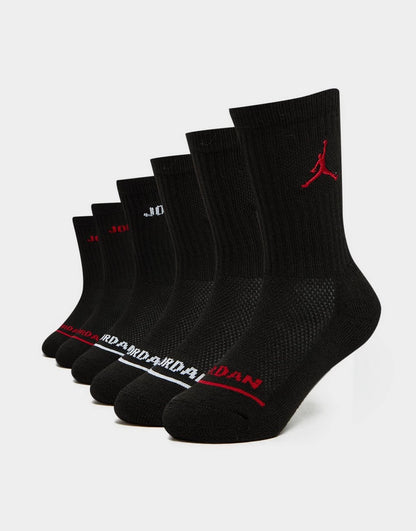 CALZE JORDAN JR SOCKS NIKE (6 paia) CREW GRADE SCHOOL