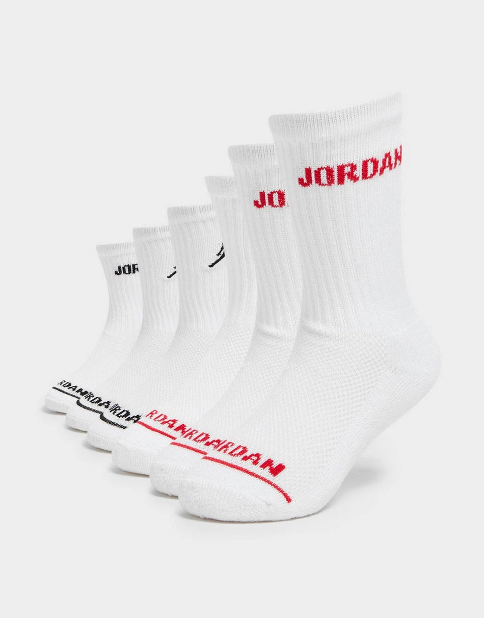 CALZE JORDAN JR SOCKS NIKE (6 paia) CREW GRADE SCHOOL