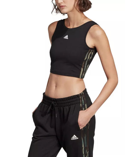 Top Corto ADIDAS Righe Mimetico