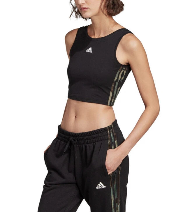 Top Corto ADIDAS Righe Mimetico
